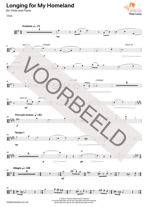 Longing for my homeland (Viola)